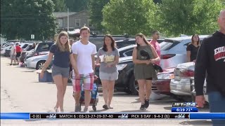 Move-in day for students at Edinboro University