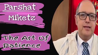 Parashat Miketz: The Art of Patience