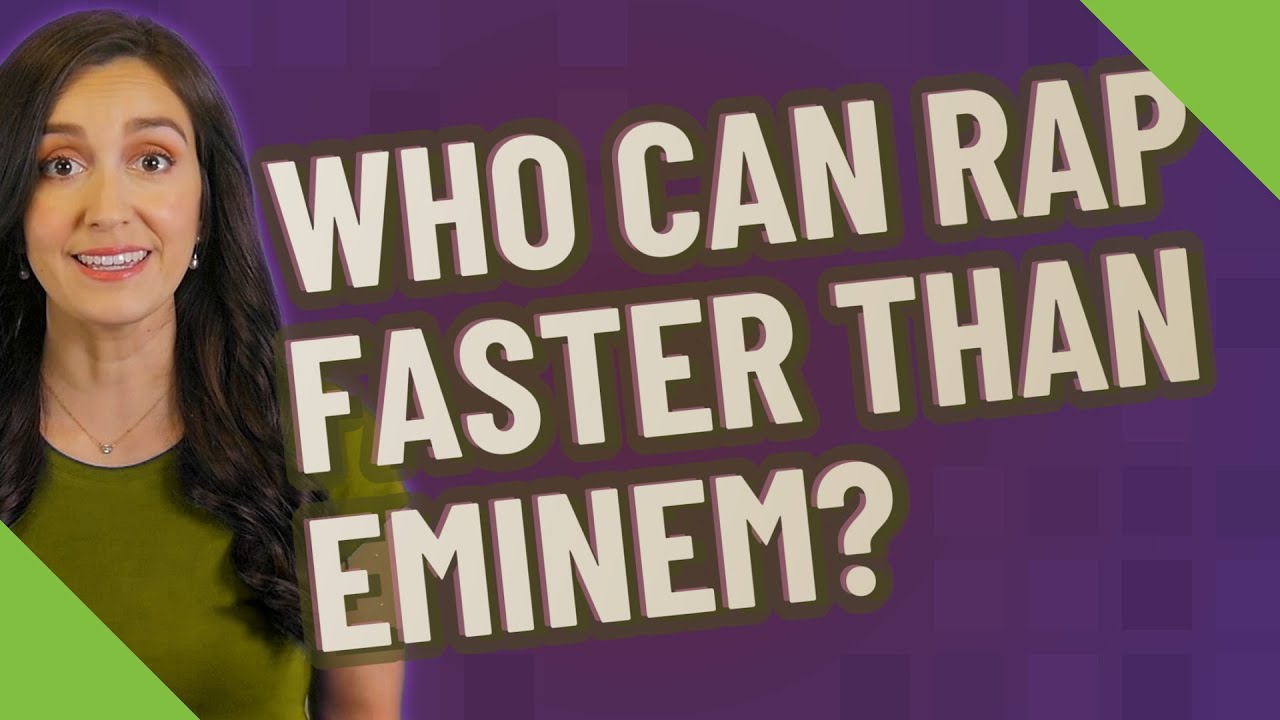 Who Can Rap Faster Than Eminem Unpacking The Speed Debate