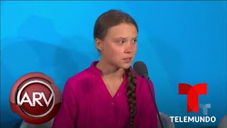 Donald Trump se burla de la activista Greta Thunberg y la joven reacciona | Al Rojo Vivo | Telemundo
