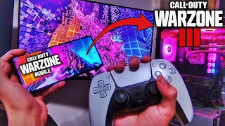 #1 Warzone Mobile Player Vs PC Sweats Using Controller + Max Sens (Best Movement Loadout)