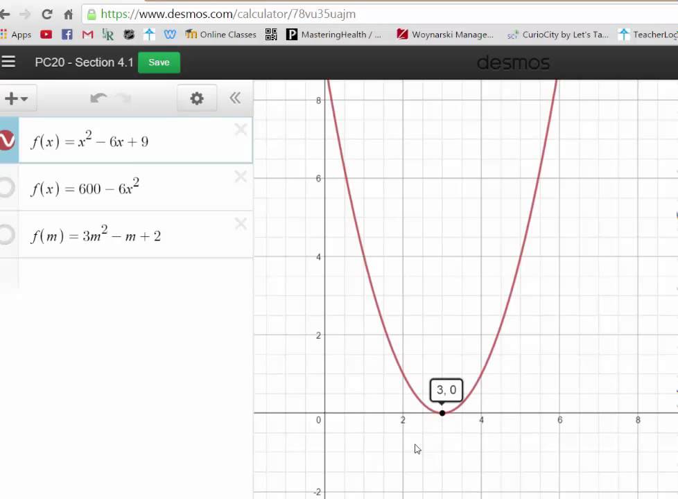 Section 4.1 - Graphical Solutions To Quadratic Equations - YouTube