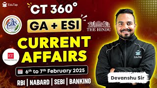 Banking Current Affairs 2025 | General Awareness Preparation 2025 | EduTap Current Affairs | CT 360