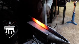 Forging a arming sword,  part 1, forging and heat treatment.
