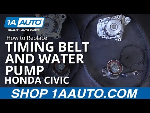 How to Install Replace Timing Belt and Water Pump 2001-05 Honda Civic How to Install Replace Timing Belt and Water Pump 2001-05 Honda Civic