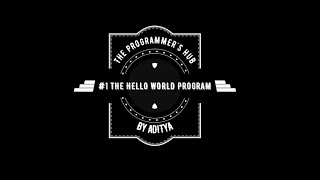 #1 @Python! Hello World & Basic Operation With Variables