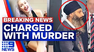 Toyah Cordingley's accused killer officially charged with murder | 9 News Australia