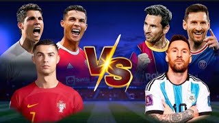 Ronaldo Career vs Messi Career (Ronaldo Real Madrid vs Messi Barcelona)