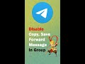 Disable Copy, Forward, Save in Telegram Group