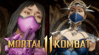 Mortal Kombat 11 - All Mileena VS Kitana Intro Dialogue!