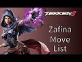 TEKKEN8 Zafina Move List