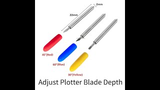 Adjust Blade Depth | GCC | Similar | Plotter Blade