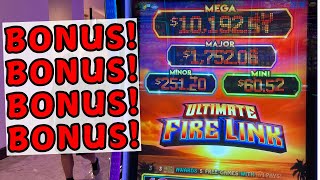 WE FIRE LINK SOME BONUSES! Ultimate Fire Link Slot Machines Bonuses