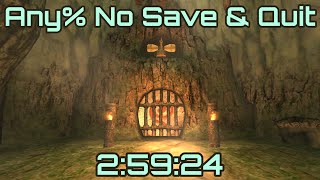 Twilight Princess Any% No Save & Quit in 2:59:24 (world record)