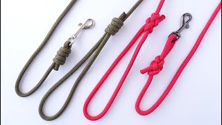 2 Ways to Make a Dog Leash Out of Rope-The Broach Loop / Double Fisherman's Knot - CBYS Tutorial