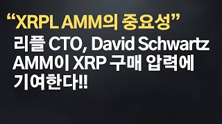 리플 CTO, XRPL AMM이 XRP 구매 압력에 기여한다!