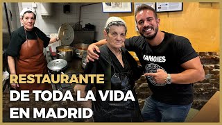 SEÑORA de 80 AÑOS ME COCINA MUCHA COMIDA CASERA en su RESTAURANTE en MADRID!!!