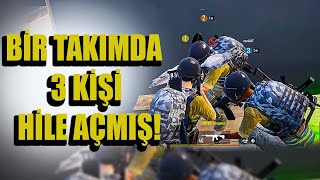 OHA! BÜTÜN TAKIM HİLE AÇMIŞ ! | PUBG MOBİLE