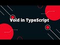 Typescript Tutorial #14 Void  in TypeScript