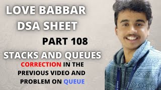 First non repeating character in a stream using queue| Sort a stack | Love Babbar DSA sheet