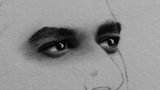 How to draw realistic eyes - beginners tutorial #quick #easy #vickykaushal #magic | #harshadafagare