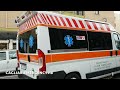 partenza ambulanza divinae misericordia quartu in emergenza italian ambulance responding code 2