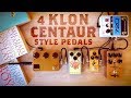 4 Klon Style Pedals (Arc Effects Klone, EHX Soul Food, Mosky Golden Horse, Wampler Tumnus Deluxe)