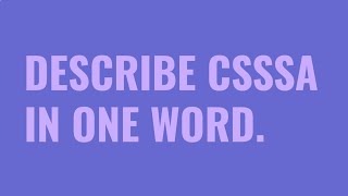 Welcome to CSSSA