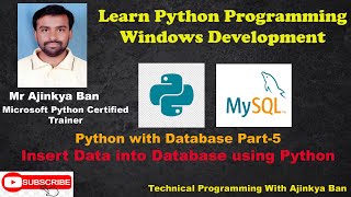 MySQL with python Insert data into database Part 5