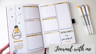 ASMR Journal With Me | Weekly Bullet Journal (RELAXING)