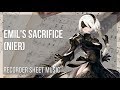 Recorder Sheet Music: How to play Emil's Sacrifice (NieR) by Keiichi Okabe