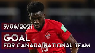 9/06/2021 Alphonso Davies goal for Canada | Canada - Suriname 4-0 | World Cup 2022 Qualification