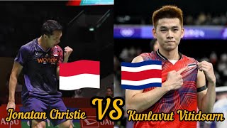 Garang🔥🔥!! Jonatan Christie (INA) VS Kunlavut Vitidsarn (THA) BADMINTON MASTERS HSBC BWF!!!