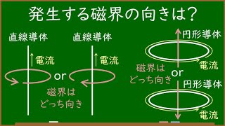 【電験三種一問一答】電流が発生させる磁界の向き/右ねじの法則（理論/電磁理論/電流と磁界）