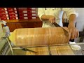 making tree ring cake baumkuchen