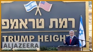 Israel names illegal Golan settlement after Trump