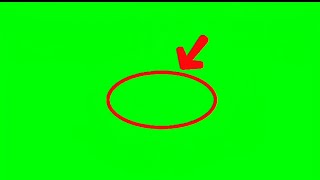 Red Circle Arrow Green Screen
