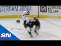 Alexander Ovechkin Sends Brad Marchand Flying With Massive Crunch