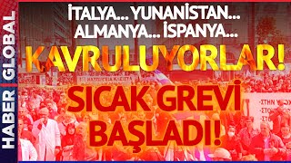 Dünya Kavruluyor! Görülmemiş Grev!  Yunanistan'da Sıcak Grevi Başladı!