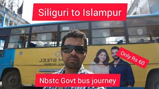 siliguri to islampur nbstc bus journey #park #bus #fun