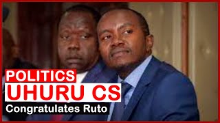 POLITICS| Uhuru CS Congratulates Ruto's Win Reports Alleged Fake| news 54