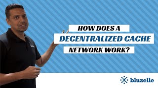 How does a decentralized cache network work?