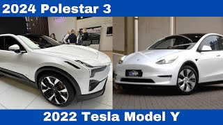 Comparison: Price & features & technology 2024 Polestar 3 Vs 2022 Tesla Model Y