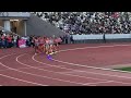 陸上日本選手権10000m 2023 女子スタート グラウンド観戦バックストレート