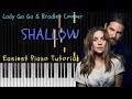 SHALLOW - Lady Gaga & Bradley Cooper - Easiest Piano Tutorial by Missing Lyrics