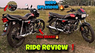 2024 Hero Splendor Plus Disc 🔥 | Ride review & Brake Test ❗️