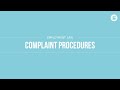 Complaint Procedures