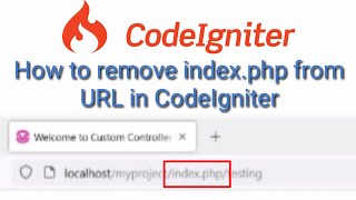 How to remove index.php from url in codeigniter