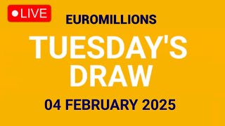 The National Lottery Euromillions Draw Live results from Tuesday 04 February 2025 | Euro Millions