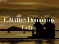 F Milly - Demónios (Letra)